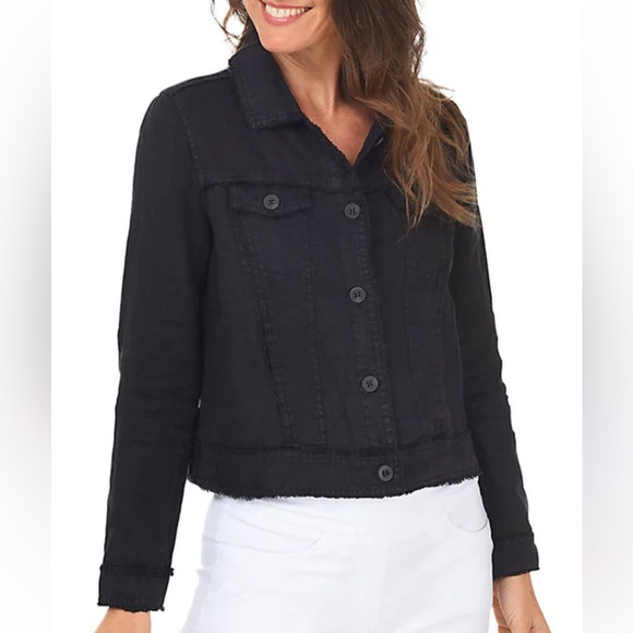 Lulu-B Jackets & Blazers - Lulu-B Women’s Linen Travel Jacket in Black size XL